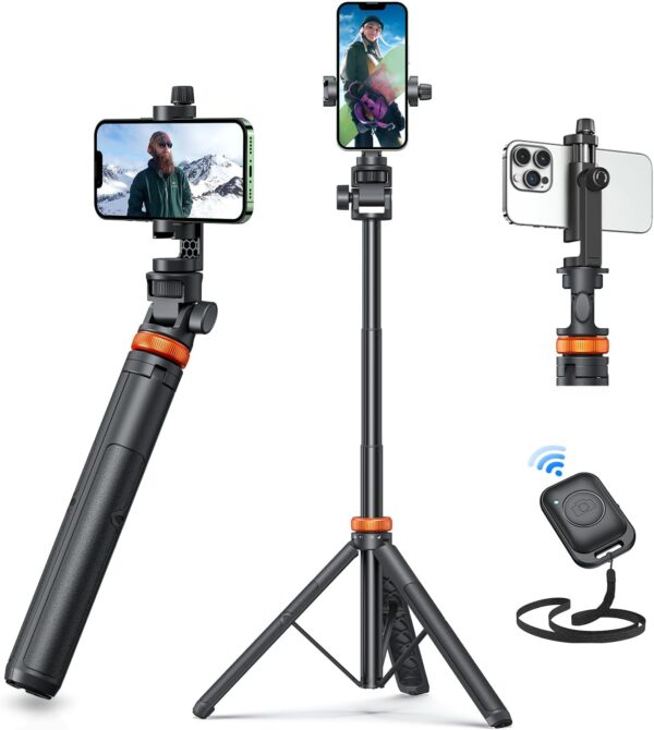 Tripod Selfie Stick With Bluetooth Remote